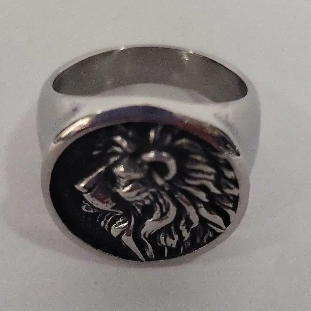 Lion Statement Handmade Men's Ring Size 9 NWT